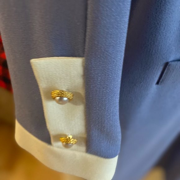 Purple dress with Pearl buttons - two tone - size 18 - Picture 2 of 5